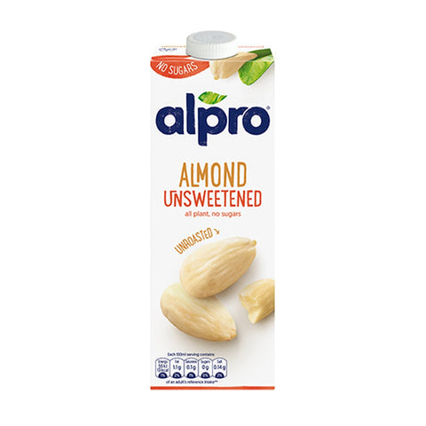 Alpro Almond Unroasted and Unsweetened Drink 1Litre