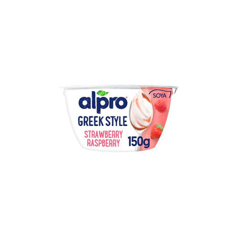Alpro PBAY Greek Style Strawberry and raspberry 150g