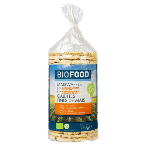 Biofood Corn Cakes with Amaranth, Millet and Linseed BIO 150g