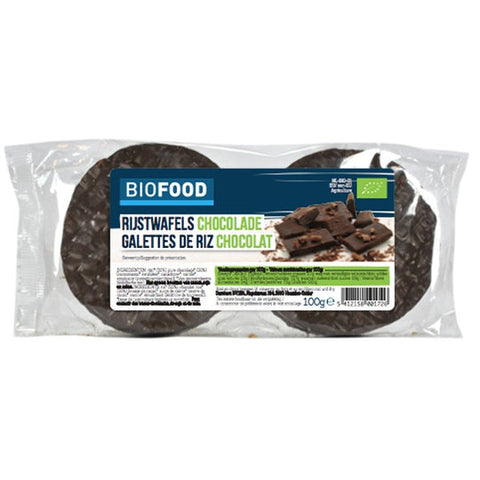 Biofood Rice cakes dark chocolate BIO Gluten free 100g