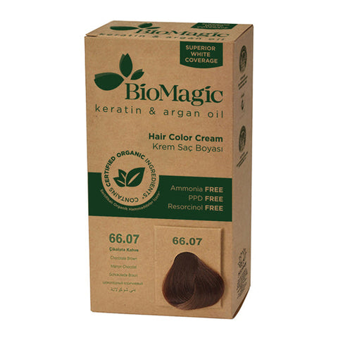 Biomagic Organic Hair Colour Cream 66.07 Chocolate brown 500ml