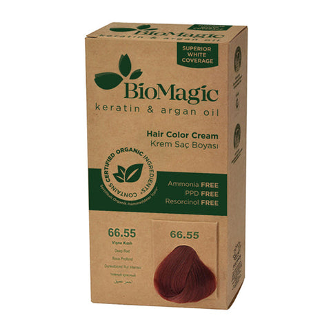 Biomagic Organic Hair Colour Cream 66.55 Deep red 500ml