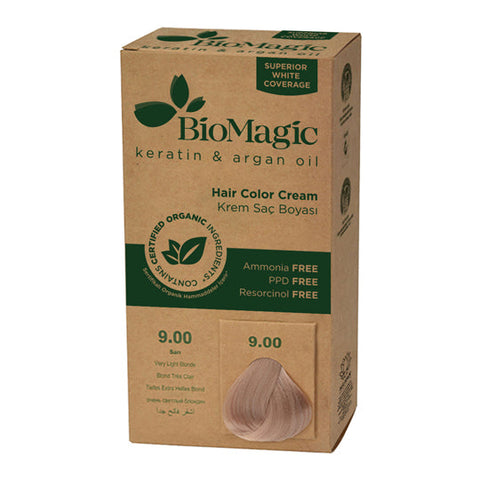 Biomagic Organic Hair Colour Cream 9.00 Very Light Blonde 500ml
