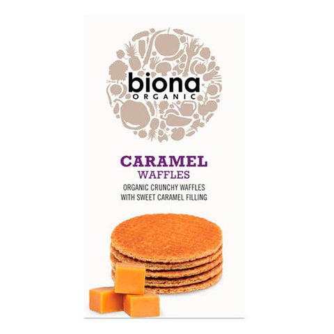 Biona Organic Caramel Waffles 175g