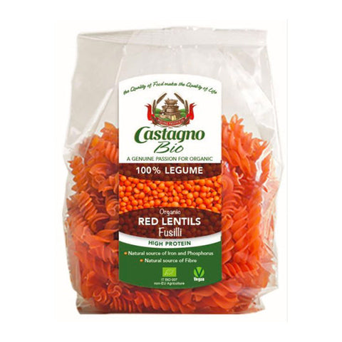 Castagno Bio 100% Wholegrain Red Rice Fusilli 250g