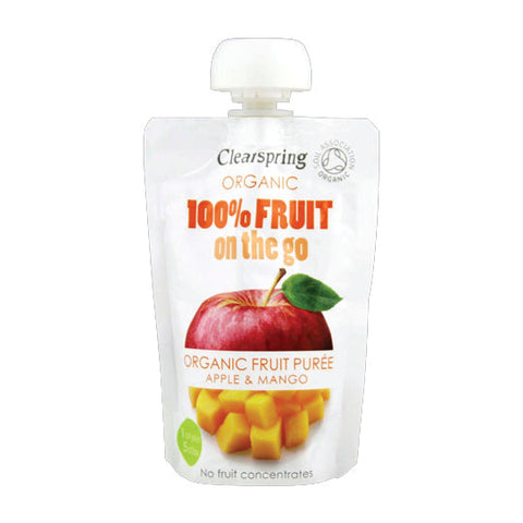 Clearspring Organic 100% Fruit On-The-Go Apple & Mango 120g