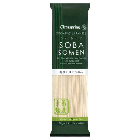 Clearspring Organic Japanese Skinny Soba Somen Noodles 200g