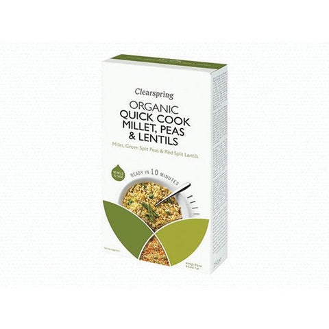 Clearspring Quick Cook Organic Millet with Peas & Lentils 250g