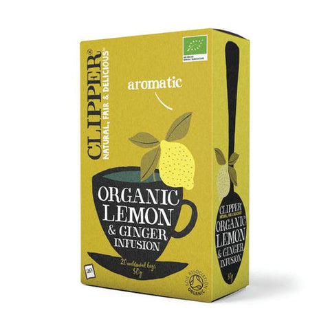 Clipper Organic Lemon and Ginger Tea 20bags