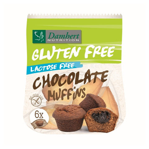 Damhert Gluten Free Lactose Free Mini Muffins Chocolate with Chocolate Filling 185g