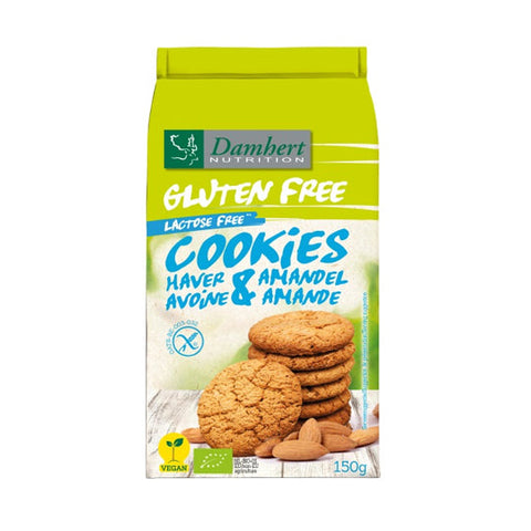Damhert Gluten Free Oat Biscuits Almonds BIO 150g