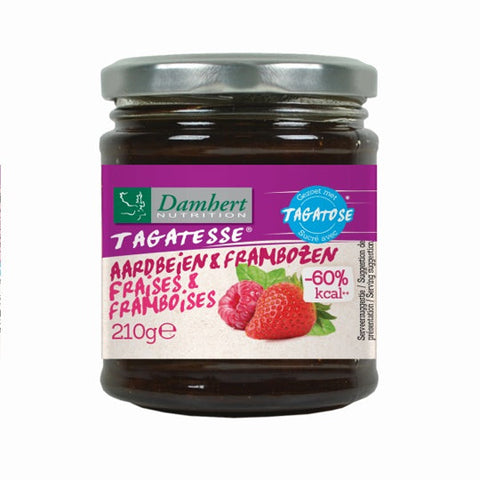 Damhert Tagatesse Jam strawberry raspberry 210g