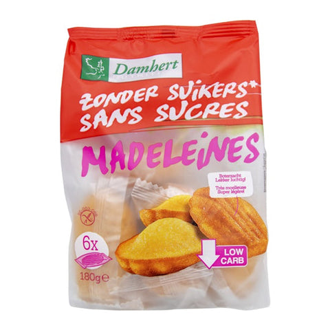 Damhert Without Sugars Madeleines 180g