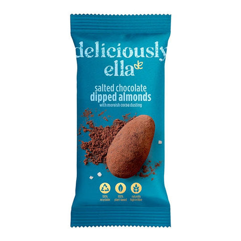 Deliciously Ella Dipped Almonds Salted Chocolate 30g