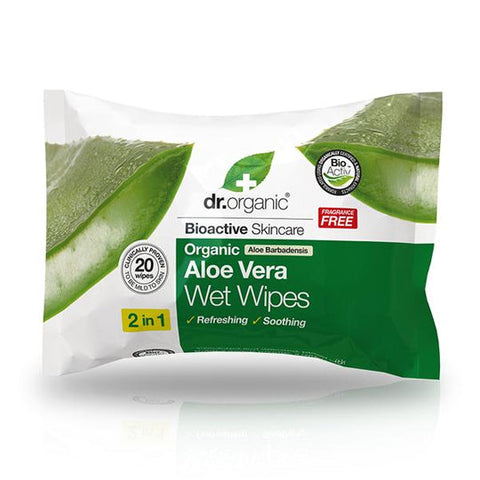 Dr Organic Aloe Vera Wet Wipes