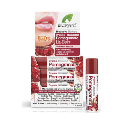 Dr Organic Pomegranate Lip Balm 5.7ml