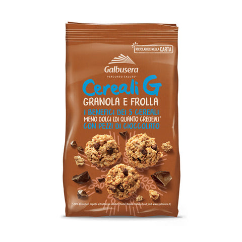 Galbusera Cereali G Wholegrain Granola Biscuits with Chocolate Chips 300g