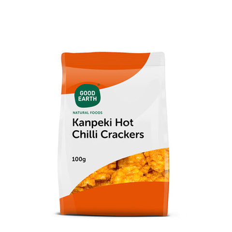 Good Earth Hot Kanpeki Rice Crackers 100g