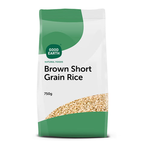 Good Earth Short Grain Brown Rice 750g