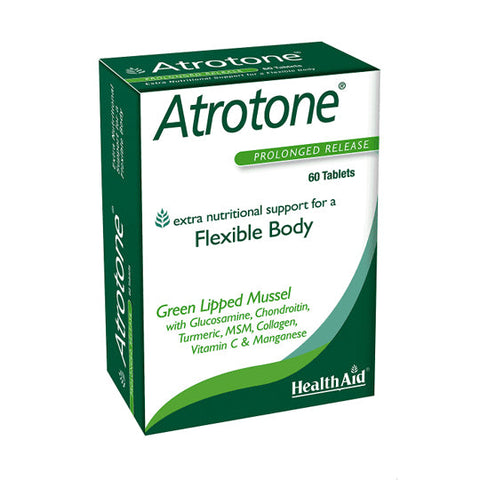 Health Aid Atrotone Blister (Green Lipped Mussel, MSM, Collagen Type II ++) 60 tabs