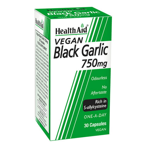 Health Aid Black Garlic 750mg 30 caps