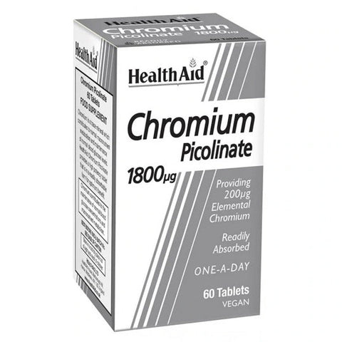 Health Aid Chromium Picolinate 200iu 60 tabs