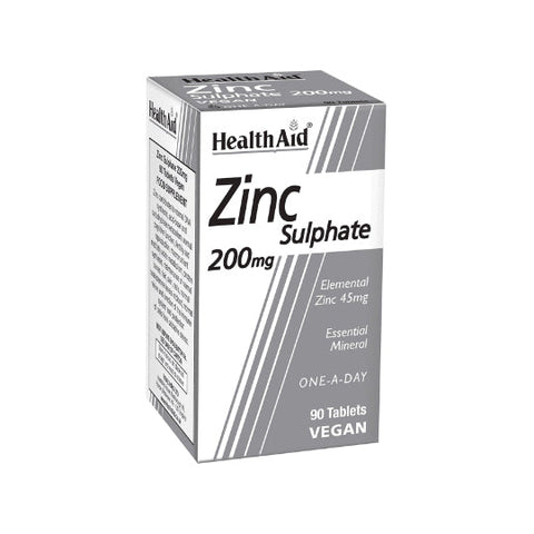 Health Aid Zinc Sulphate 200mg 90 tabs