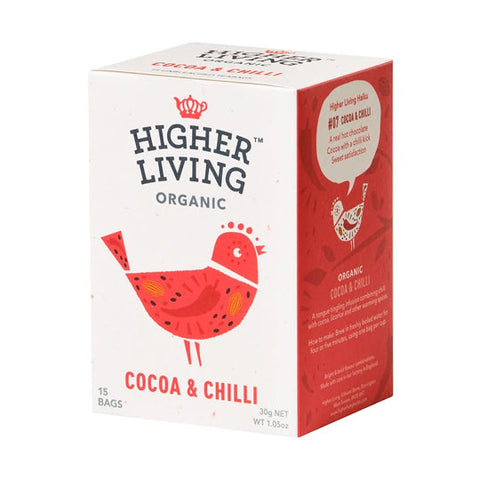 Higher Living Cocoa & Chilli Tea 15 bags