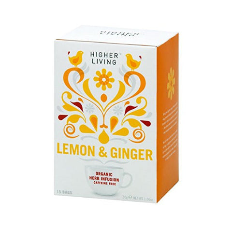Higher Living Lemon & Ginger Tea 15 bags