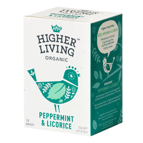 Higher Living Peppermint & Liquorice Tea 15 bags