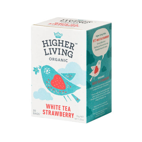 Higher Living White Tea Strawberry 20 teabags