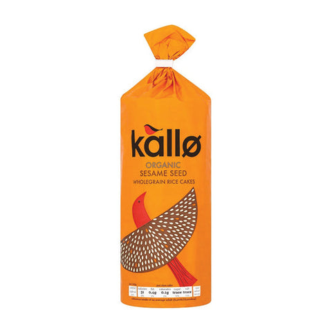 Kallo Organic Sesame Seed Thick Rice Cakes 130g