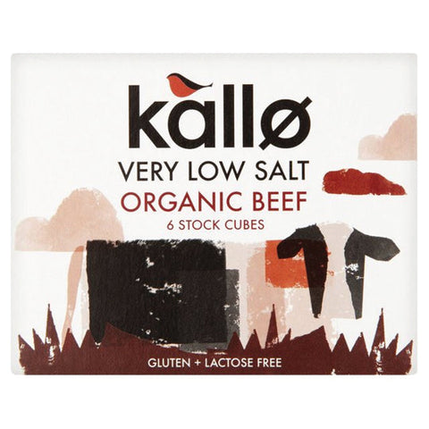 Kallo Organic Very Low Salt Beef Stock Cubes 66g
