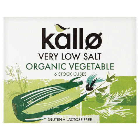 Kallo Organic Very Low Salt Vegetable Stock Cubes 66g