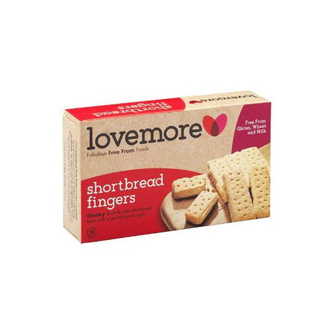 Lovemore GF Shortcake Fingers 125g