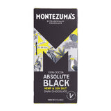 Montesumas Absolute Black Chocolate with Hemp and Sea Salt 90g