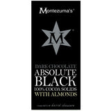 Montezumas 100% Cocoa Bar with Almonds: Absolute Black 100g
