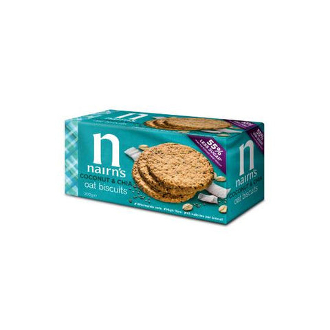 Nairns Coconut & Chia Oat Biscuits 200g