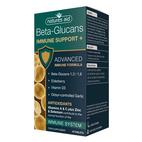 Natures Aid Beta-Glucans Immune Support+ 30 caps