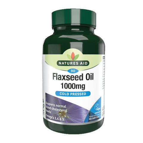 Natures Aid Flaxseed Oil 1000mg 90 softgels