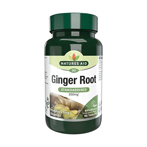 Natures Aid Ginger Root 500mg 90 tabs