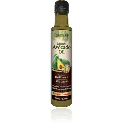 Natures Aid Organic Avocado Oil 250ml