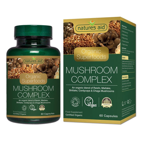 Natures Aid Organic Mushroom Complex 60 caps