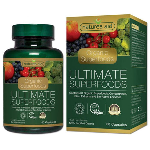 Natures Aid Organic Ultimate Superfoods 60 caps