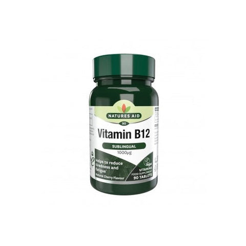 Natures Aid Vitamin B12 Sublingual 90caps