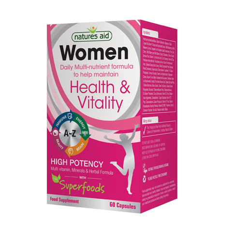 Natures Aid Womens Multi Vitamins and Minerals 60 caps