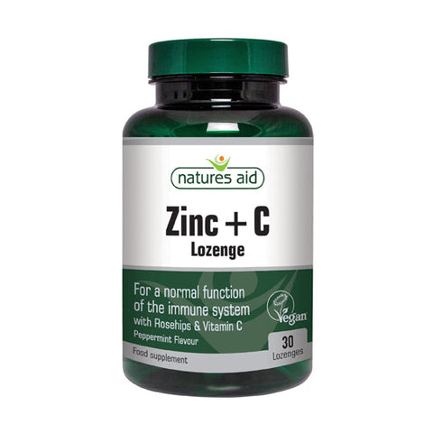 Natures Aid Zinc + C Lozenges 30