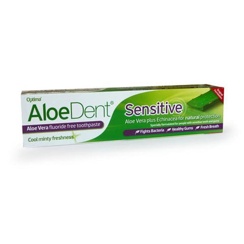 Optima Aloe Dent Sensitive Fluoride Free Toothpaste 100ml
