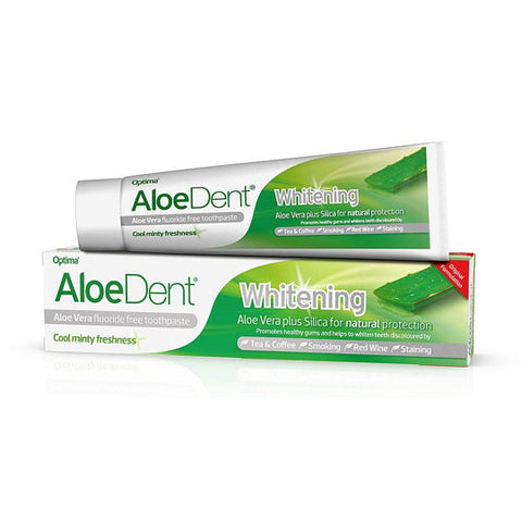 Optima Aloe Dent Whitening Fluoride Free Toothpaste 100ml