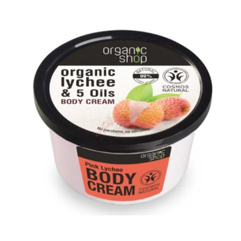 Organic Shop Pink Lychee Body Cream 250ml